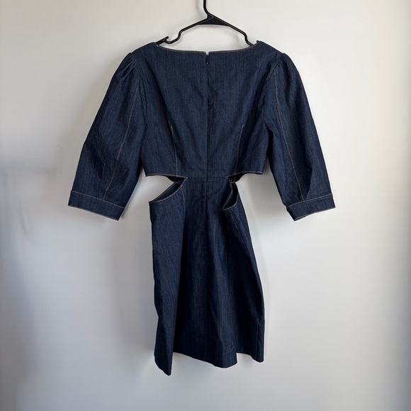 Cinq a Sept Lani Denim Cut-Out Mini Dress Indigo - Picture 2 of 10